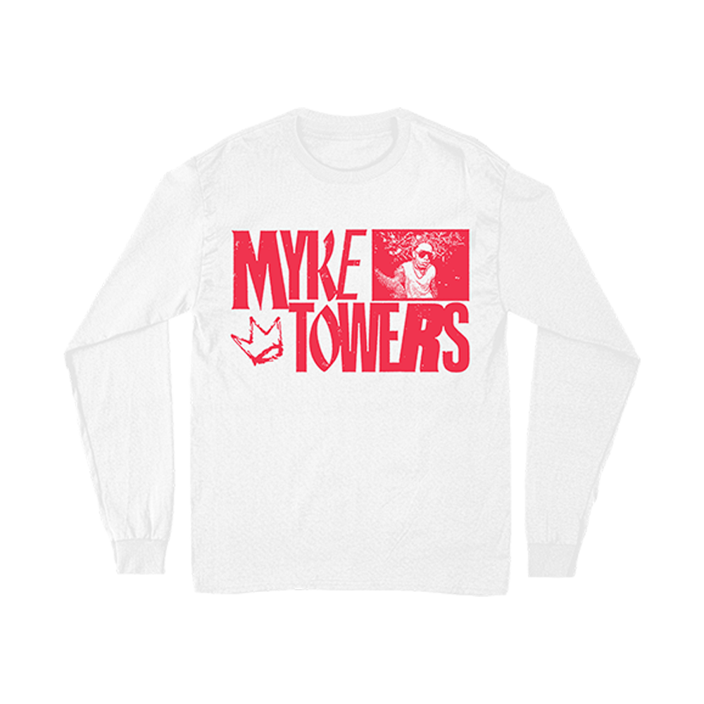 LALA Crown White Longsleeve T-Shirt Front