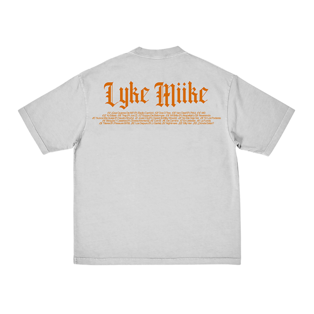 Lyke Miike Tracklist Tee Back