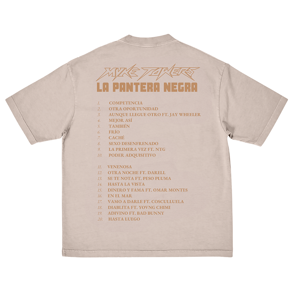 La Pantera Negra Album Cover T-Shirt Back